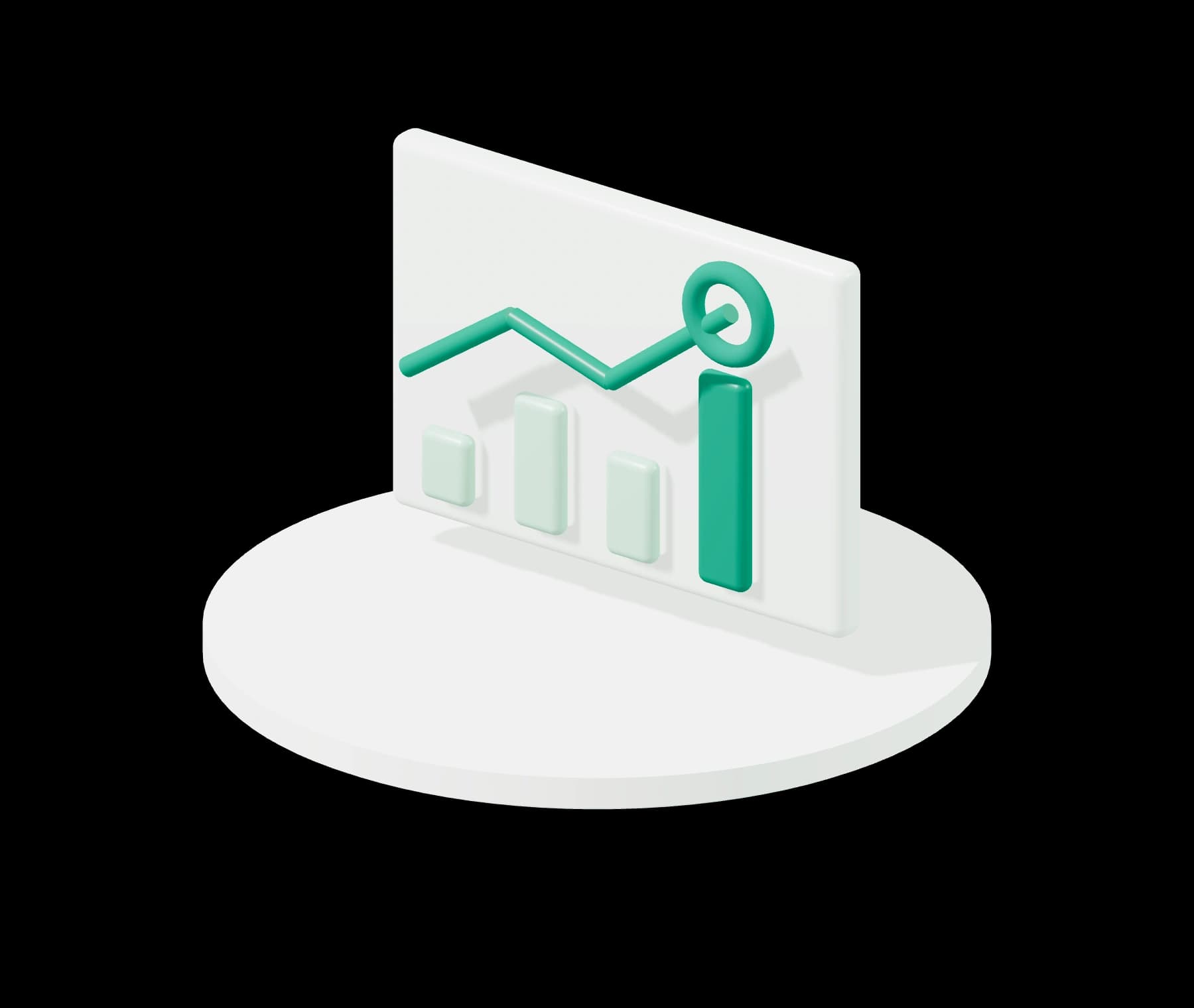 3D illustration for analytics & conversion tracking